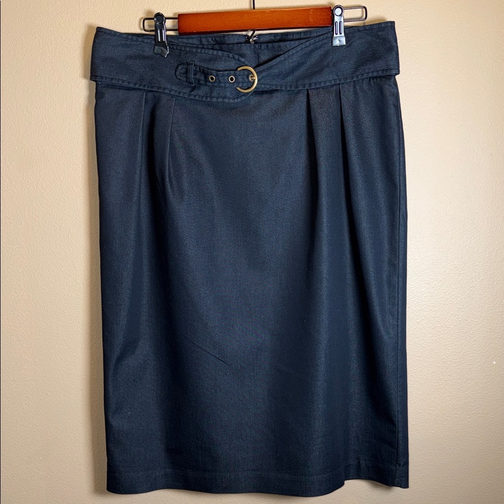 Worthington Women’s Navy Blue Stretch Pencil Skirt Size 18 Plus Lined Careerwear